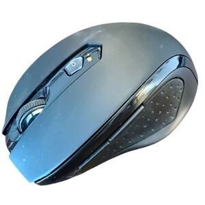 Wireless‎ Mouse Black Ergonomic Computer Mouse with Adjustable DPI